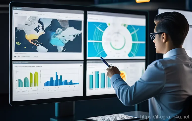 컴퓨터그래픽스운용기능사와 데이터 시각화의 융합 - **Prompt:** A visually stunning and dynamic image depicting the transformation of complex, raw data ...