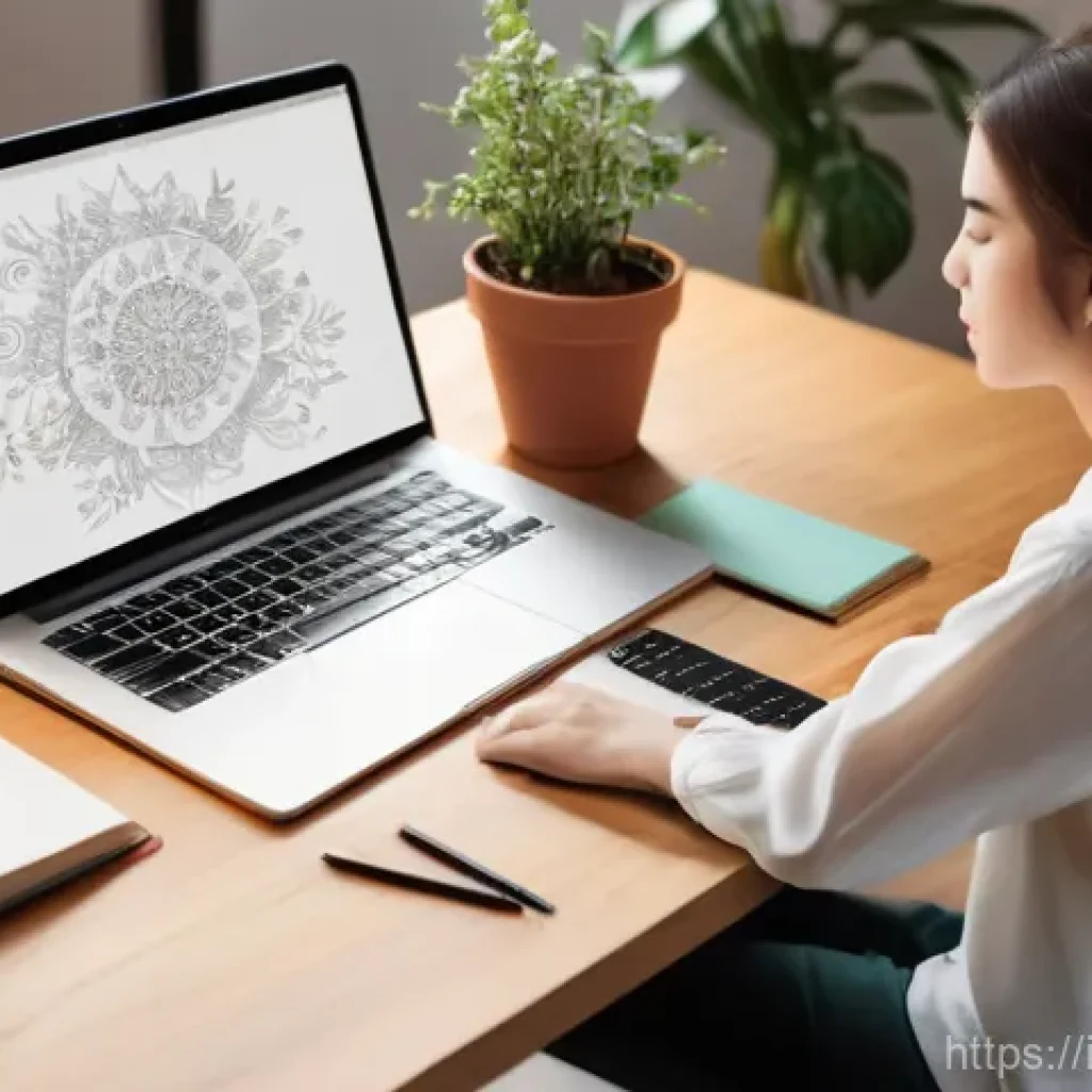 컴퓨터그래픽스운용기능사 시험장의 긴장감 극복 팁 - **Prompt: "A young adult (18-25 years old), gender-neutral, dressed in a comfortable yet modest long...