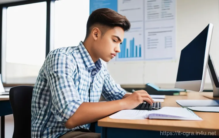 컴퓨터그래픽스운용기능사 시험장 꿀팁 - **Prompt 2: Mastery Through Exploration and Practice**
    "A close-up of a skilled graphic designer...