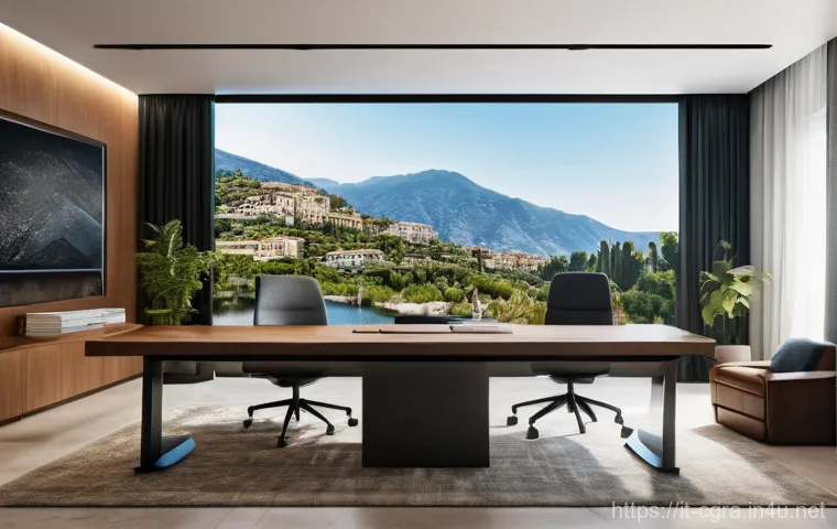 컴퓨터그래픽스운용기능사 취업 가능 직군 - A diverse team of game developers and VR/AR artists, all professionally dressed, are collaborating e...